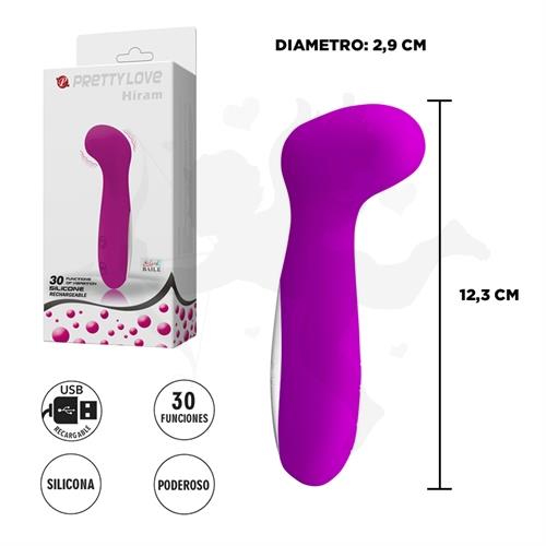 Masajeador vaginal con carga USB